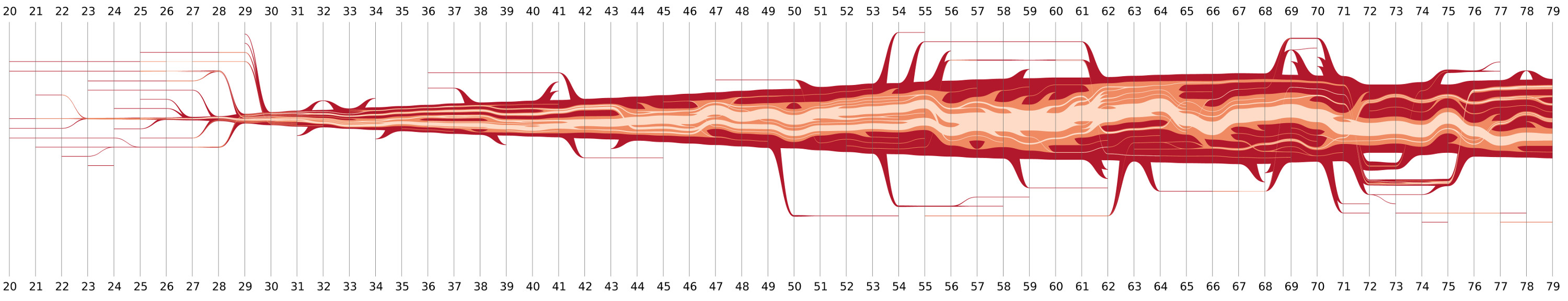 Nested Tracking Graph for the Viscous Finger Dataset